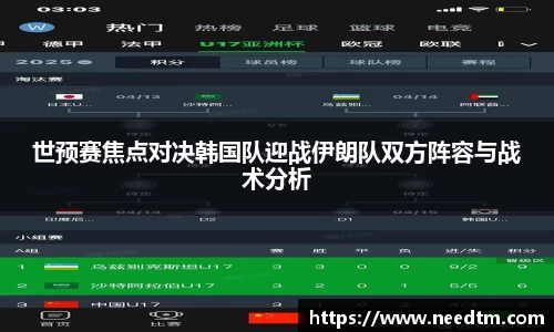世预赛焦点对决韩国队迎战伊朗队双方阵容与战术分析